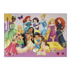 Disney Princess Party Rug, 4'6"x6'6", Pink